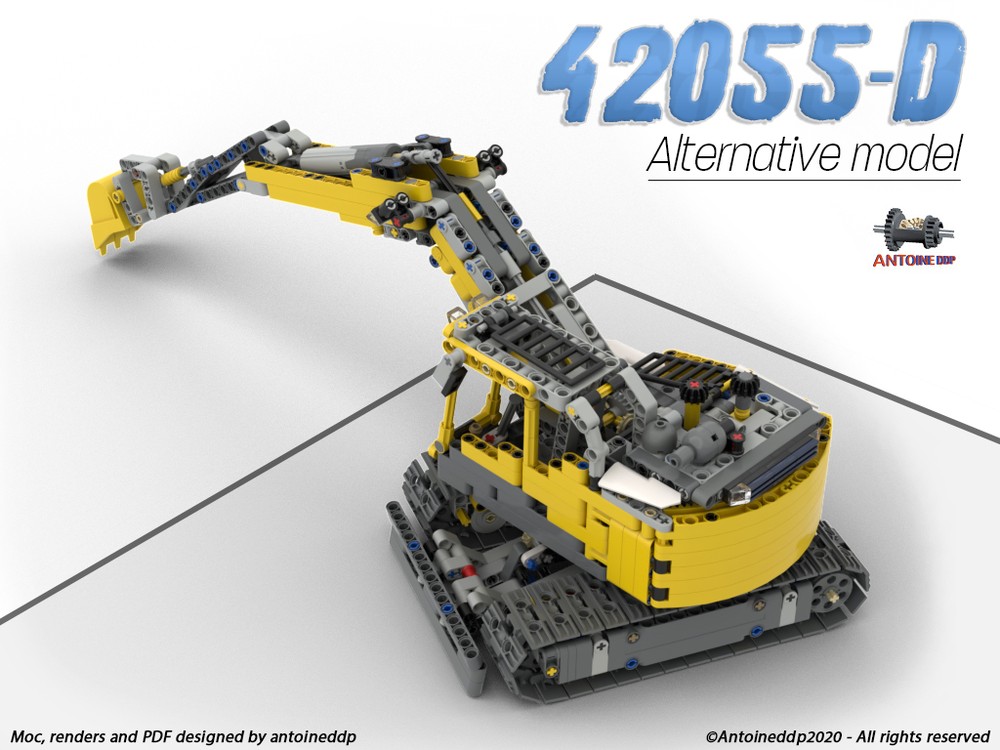 Lego 42055-D model : Excavator
