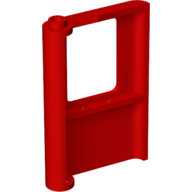 Lego Door 1 x 4 x 5 Train Right / Red