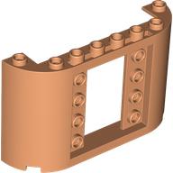Lego Panel 2 x 8 x 4 with Curved Sides / Nougat