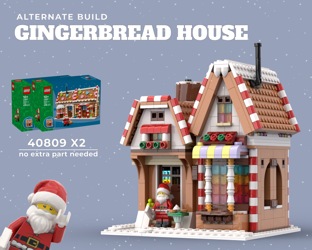Lego 40809 Christmas Gingerbread House – Winter Village Alternate Build