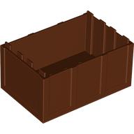Lego Trunk / Chest Bottom 4 x 6 x 2 1/3 / Reddish Brown
