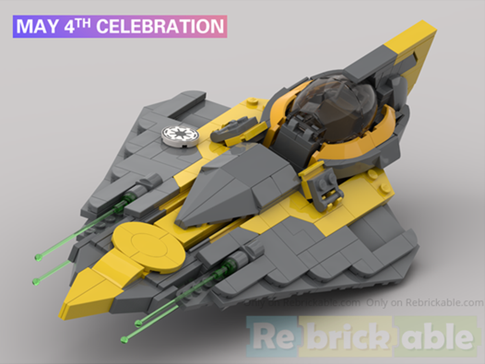 Lego Anakin Skywalker's Secondary Delta-7B Aethersprite-Class Light Interceptor