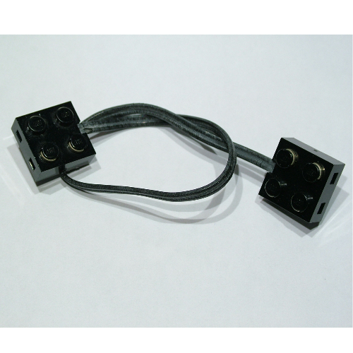 Lego Wire with Brick 2 x 2 x 2/3 Pair, 26L / Black
