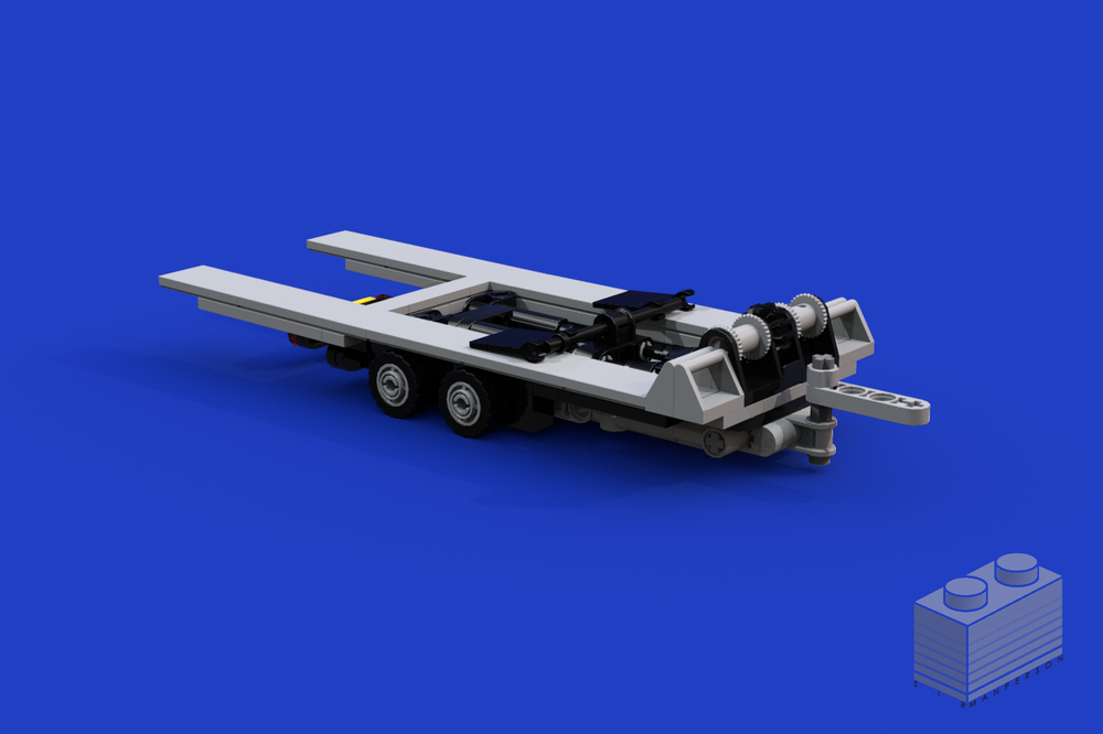 Lego Functional Large Trailer - Town Scale