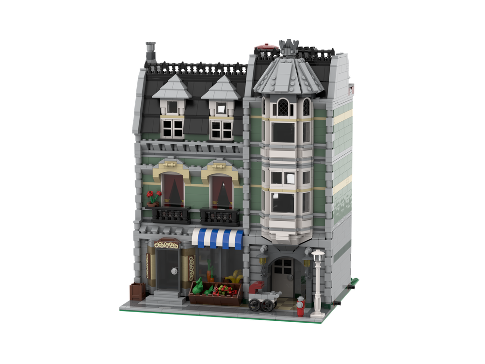 Lego 10185 Green Grocer - Rebricked 2023
