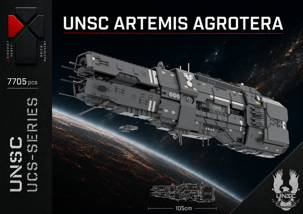 Lego Artemis-class Battlecruiser - UNSC Artemis Agrotera