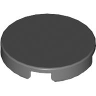 Lego Tile Round 2 x 2 with Bottom Stud Holder / Dark Bluish Gray