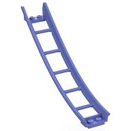 Lego Vehicle Track, Roller Coaster Ramp Large Lower Part, 6 Bricks Elevation / Blue Violet