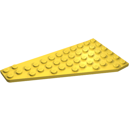 Lego Wedge, Plate 7 x 12 Wing Right / Yellow