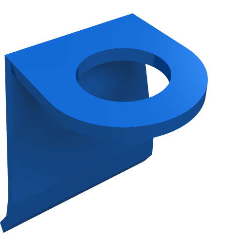 Lego Minifig Neckwear Cape [Plastic] / Blue