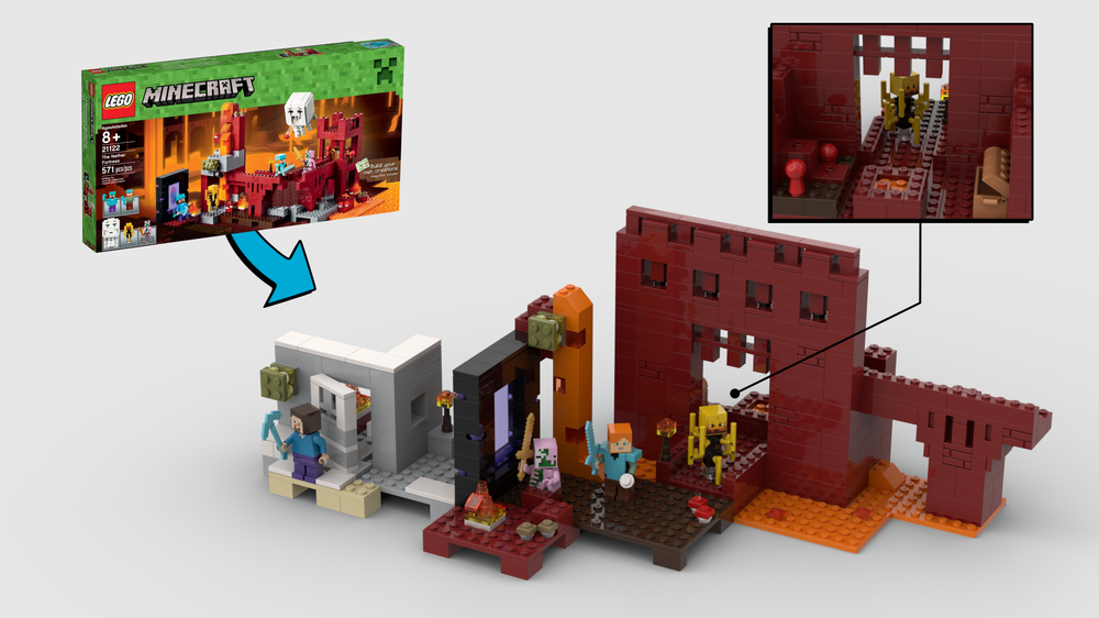 Lego Improved Minecraft Nether Fortress