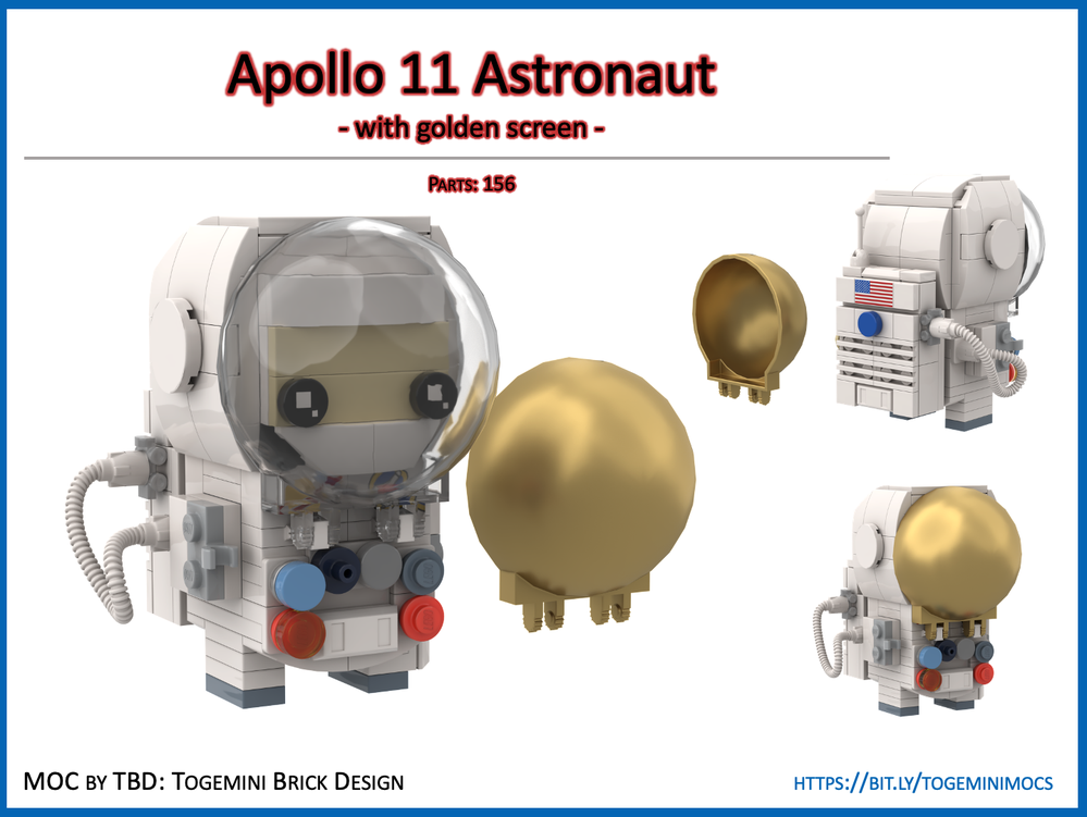 Lego Space - Apollo 11 Astronaut - Brickheadz