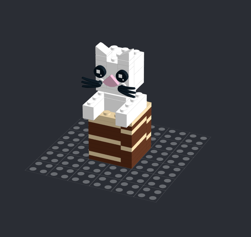 Lego Cinnamon rollz cat
