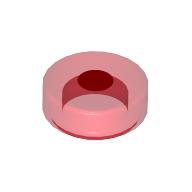 Lego Tile Round 1 x 1 with Red Dot Print