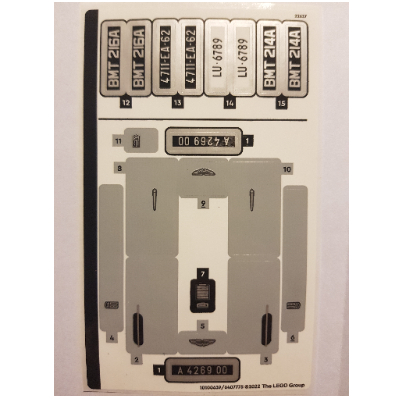 Lego Sticker Sheet for Set 76911-1
