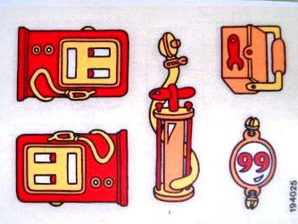 Lego Sticker Sheet for Set 3666-1
