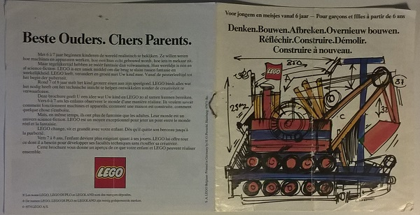 Lego 1974 Medium Belgian (97875-BE)
