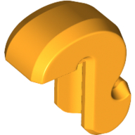 Lego Animal Body Part, Cat Tail / Bright Light Orange