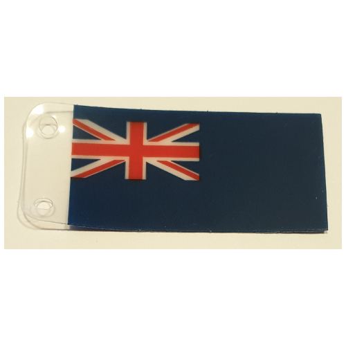 Lego Flag, United Kingdom Royal Navy Reserve Blue Ensign / Trans-Clear