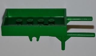 Lego Fabuland Utensil Wheelbarrow Frame, Rectangular / Green