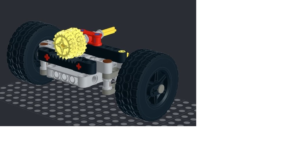 Lego steering with driving(technic)