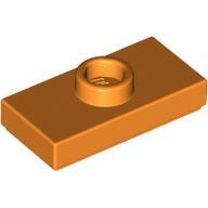 Lego Plate Special 1 x 2 with 1 Stud with Groove (Jumper) / Orange