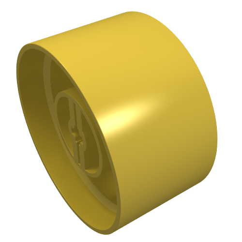 Lego Wheel 24 x 43 Technic / Yellow