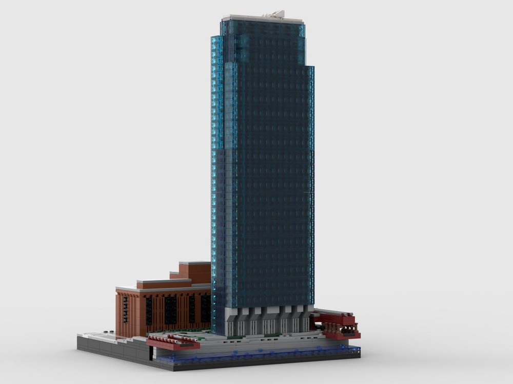 Lego 150 North Riverside at 1/650th Scale