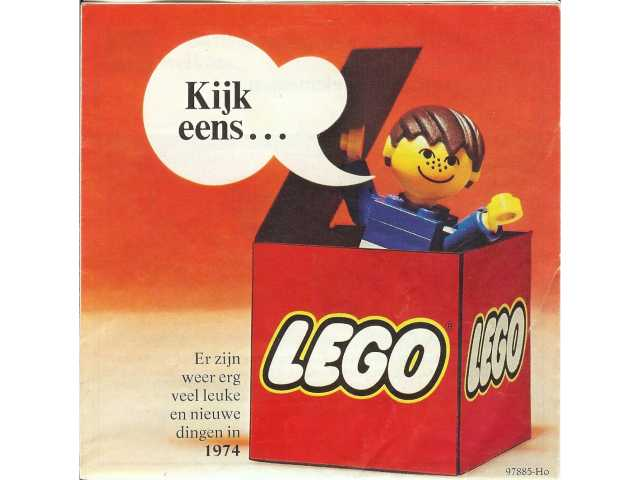 Lego 1974 Medium Dutch Foldout (97885-Ho)