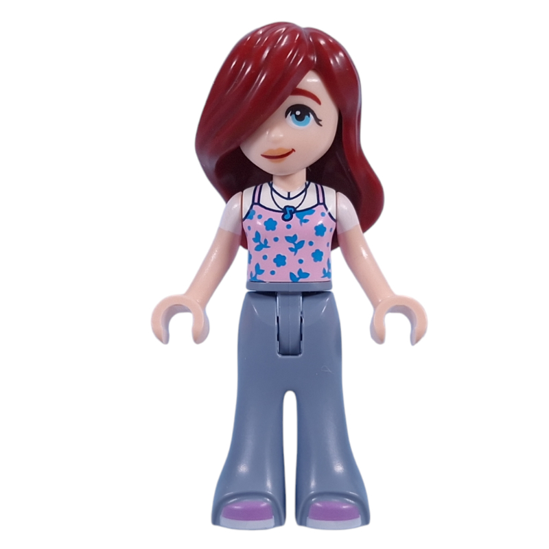 Lego Paisley - Bright Pink Top, Sand Blue Pants