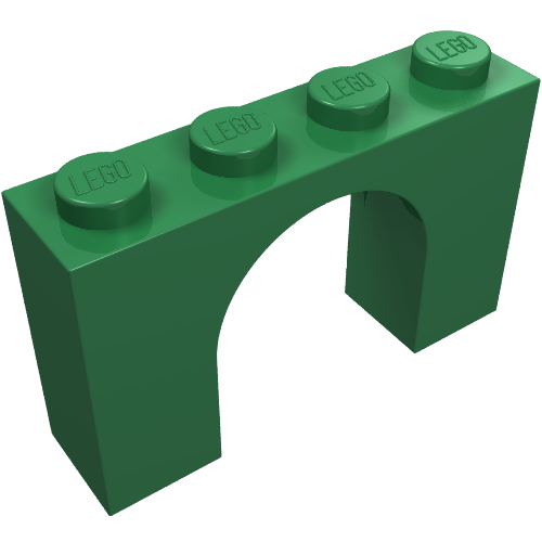 Lego Brick Arch 1 x 4 x 2 / Green