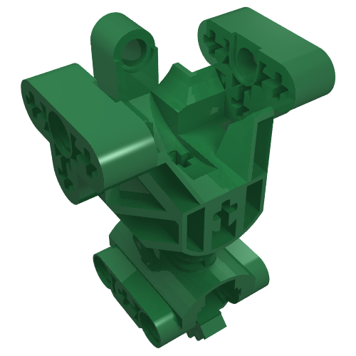 Lego Large Figure Skeletal, Torso, Gearbox / Green