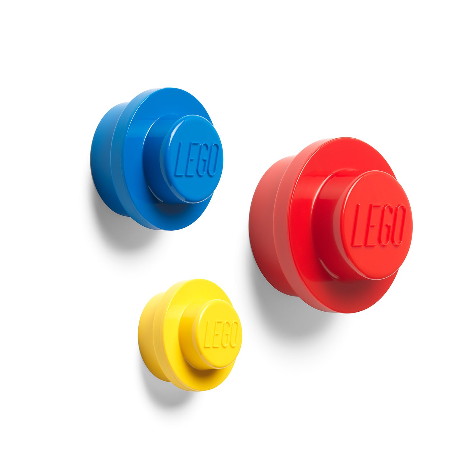 Lego Wall Hanger Set (Red/Blue/Yellow)