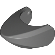 Lego Animal Body Part, Shark Head with Rounded Nose [Plain] / Dark Bluish Gray