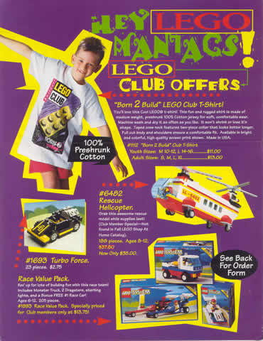 Lego 1993 Insert - Member Special Offers Builders Club (62-126)