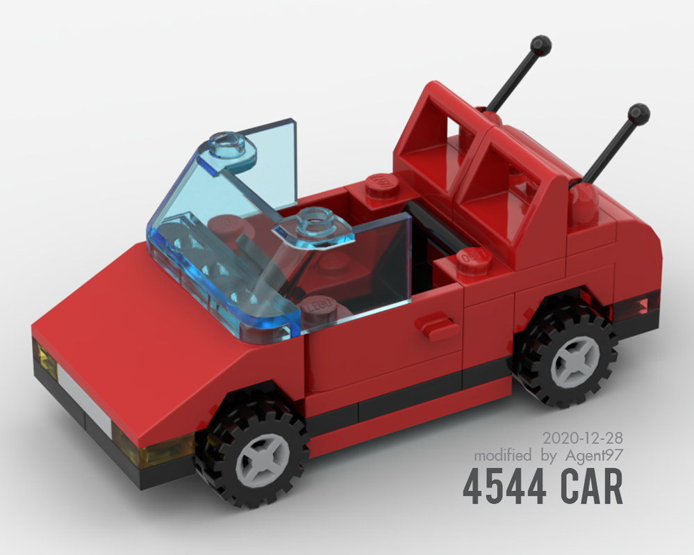 Lego 4544 Car (Brick-built Chassis Modification)