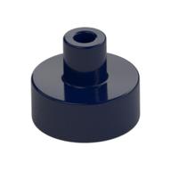 Lego Tile Round 1 x 1 with Hollow Bar / Dark Blue