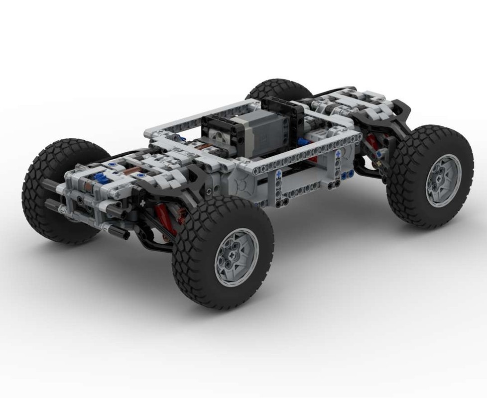 Lego Extreme 4x4 Chassis - 4 Buwizz Buggy Motor