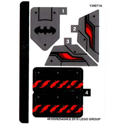 Lego Sticker Sheet for Set 76117-1