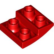 Lego Brick Curved Inverted 2 x 2 x 2/3 / Red