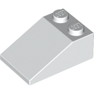 Lego Brick Sloped 33° 3 x 2 / White