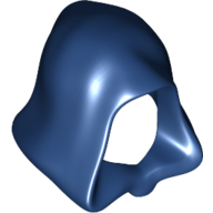 Lego Hood, Connected Chin / Dark Blue
