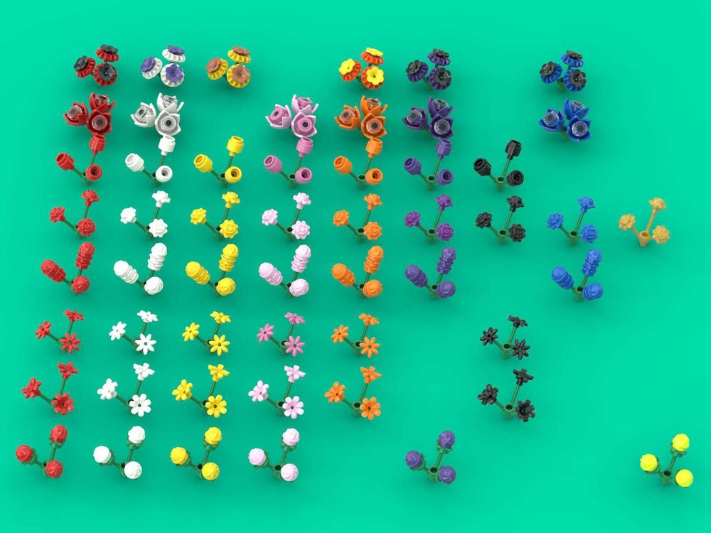 Lego All Animal Crossing Flowers