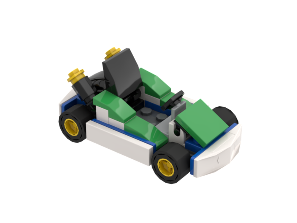 Lego Luigi's kart (Minifig scale)