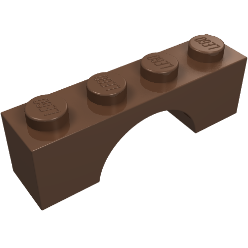 Lego Brick Arch 1 x 4 / Brown