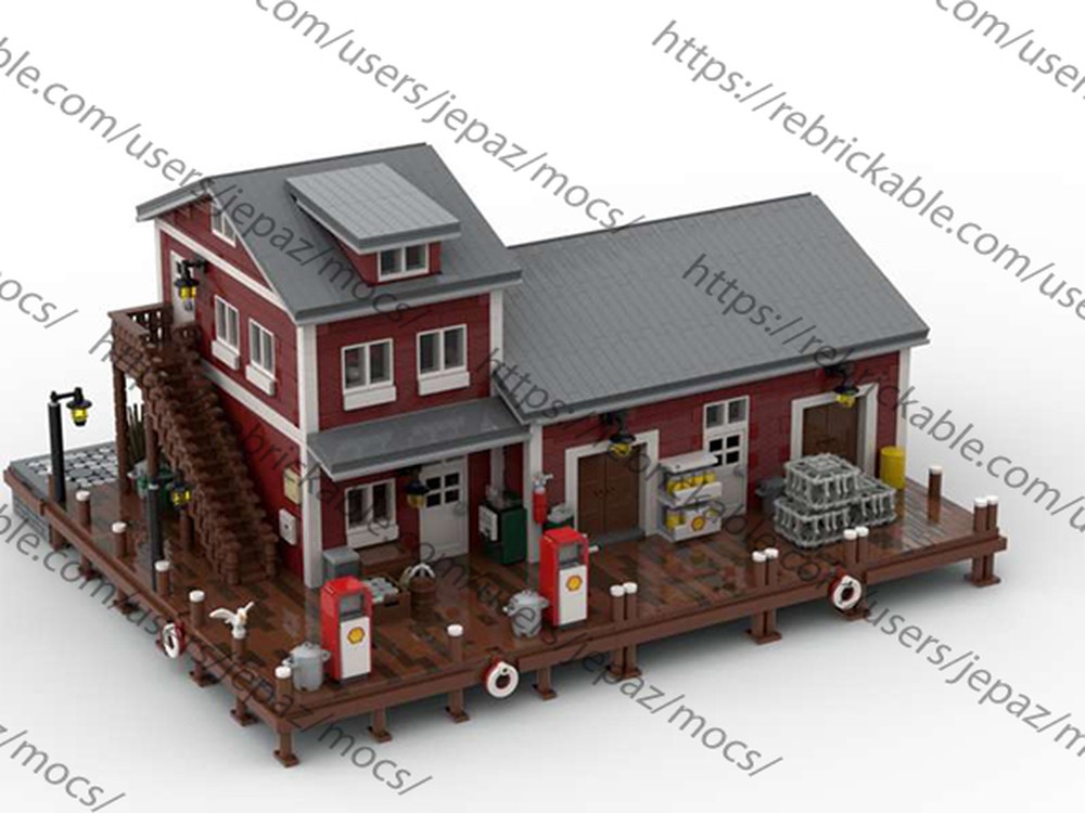 Lego Dockside Fuel and Oil