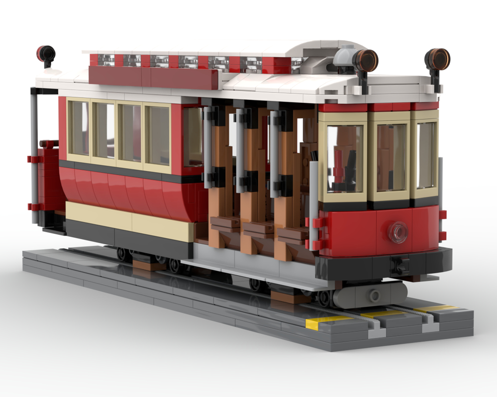Lego San Francisco Powell and Hyde Cable Car display model