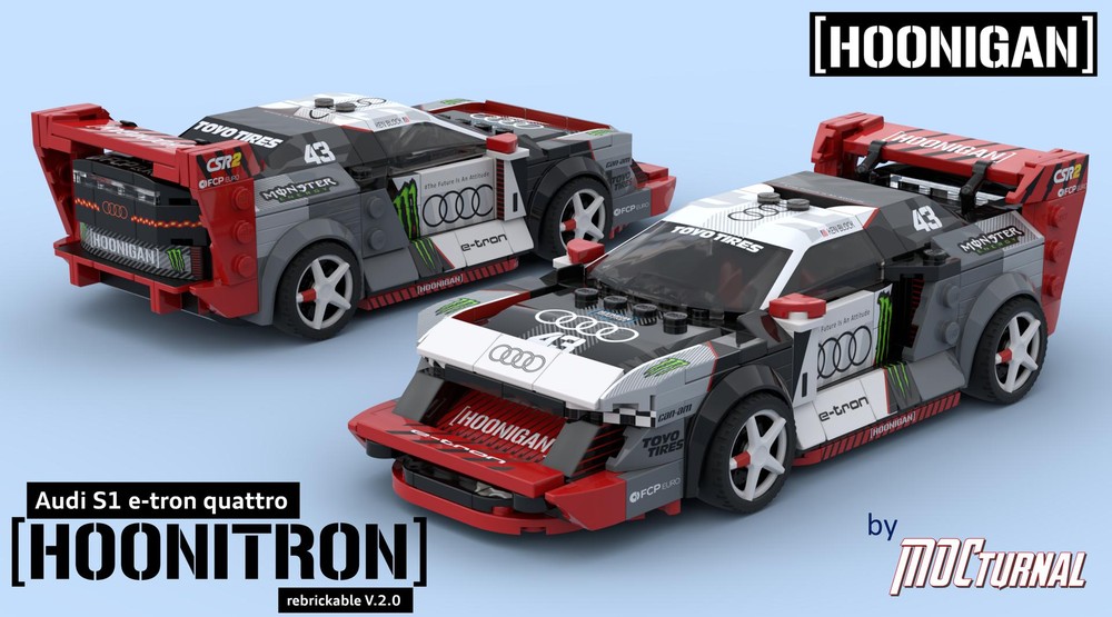 Lego MOCturnal Audi S1 e-tron Hoonitron