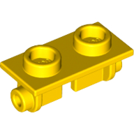 Lego Hinge Brick 1 x 2 Top Plate Thin / Yellow