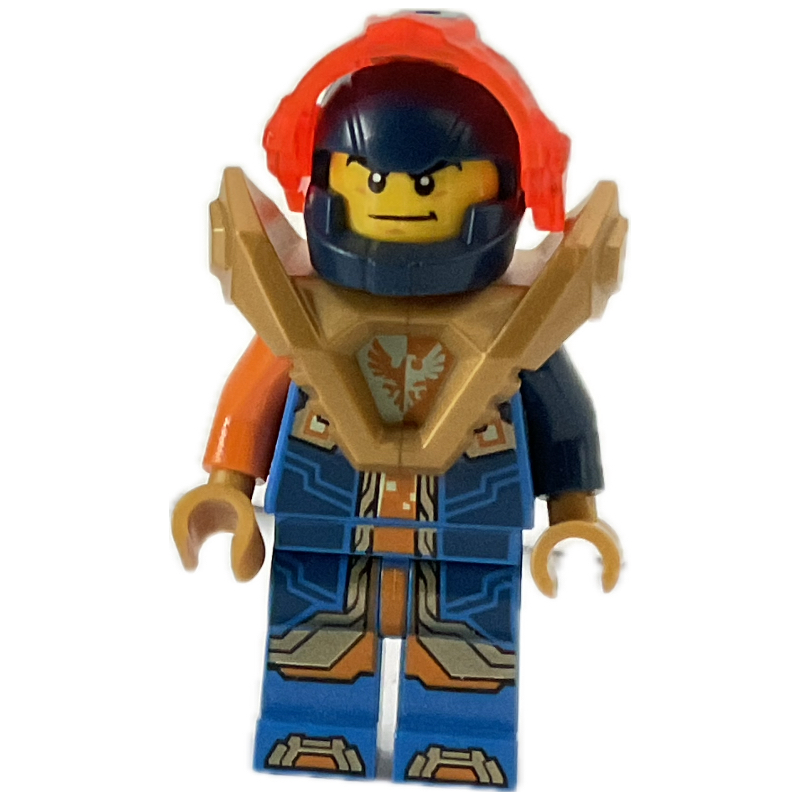 Lego Clay Moorington with Tran-Orange Visor, Armor